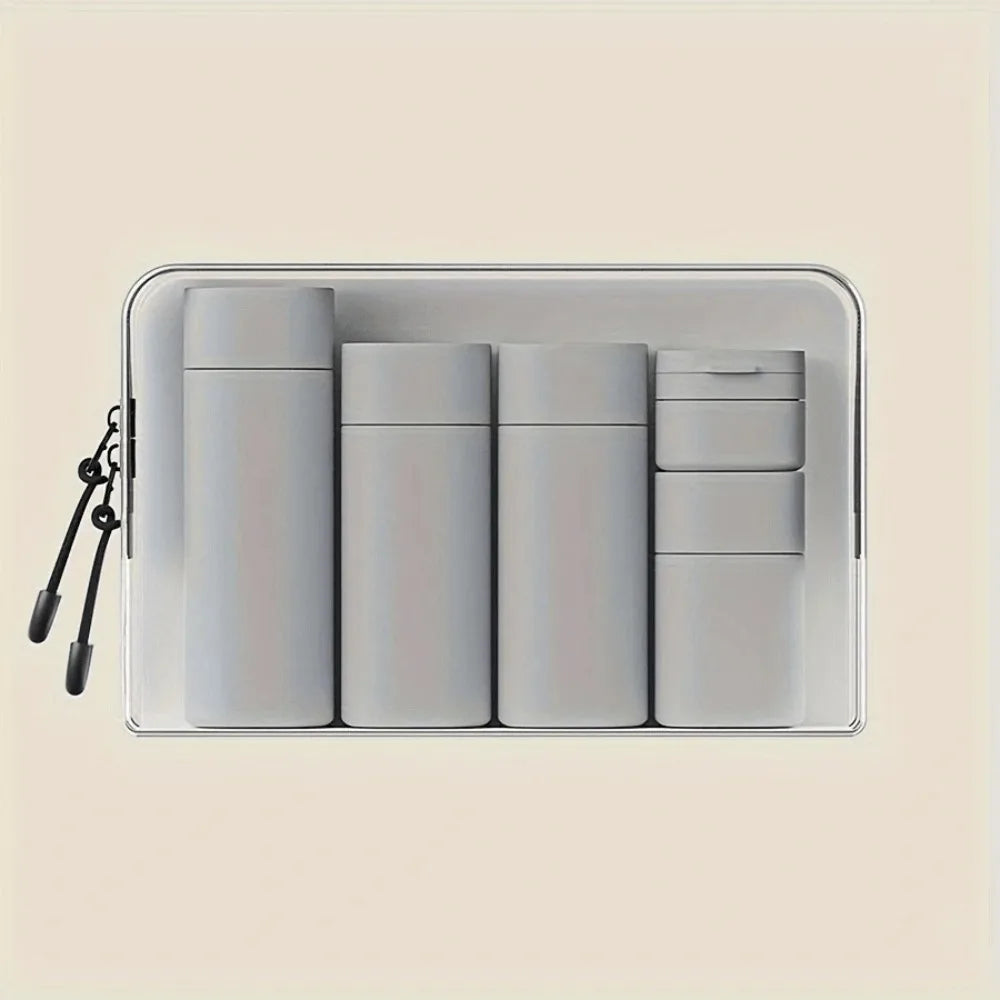 Silicone Travel Bottle Set Squeezable Container Leak-proof Toiletries Bottle Set Convenient Odorless Shower Soap Dispenser