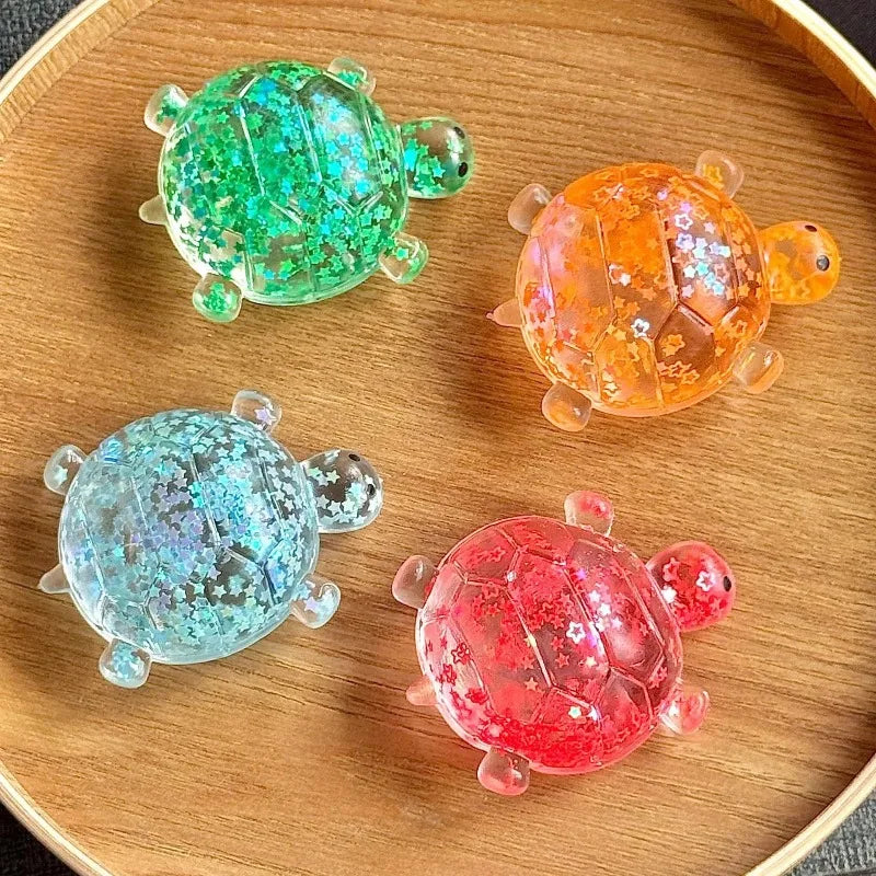 Large Maltose Glitter Turtle Axolotl Diamond Squeeze Stress Relief Toy High-Quality Slow Rebound Squeeze Stress Toy
