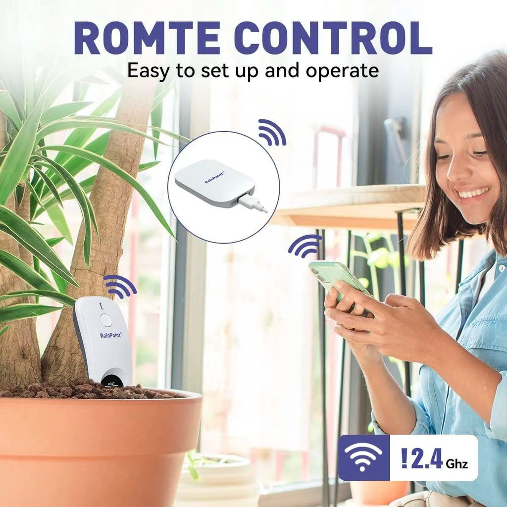 Wifi Smart Soil Moisture Meter,3-in-1 Soil Moisture/Temperature/Light Tester, Wireless Soil Moisture Sensor For Garden