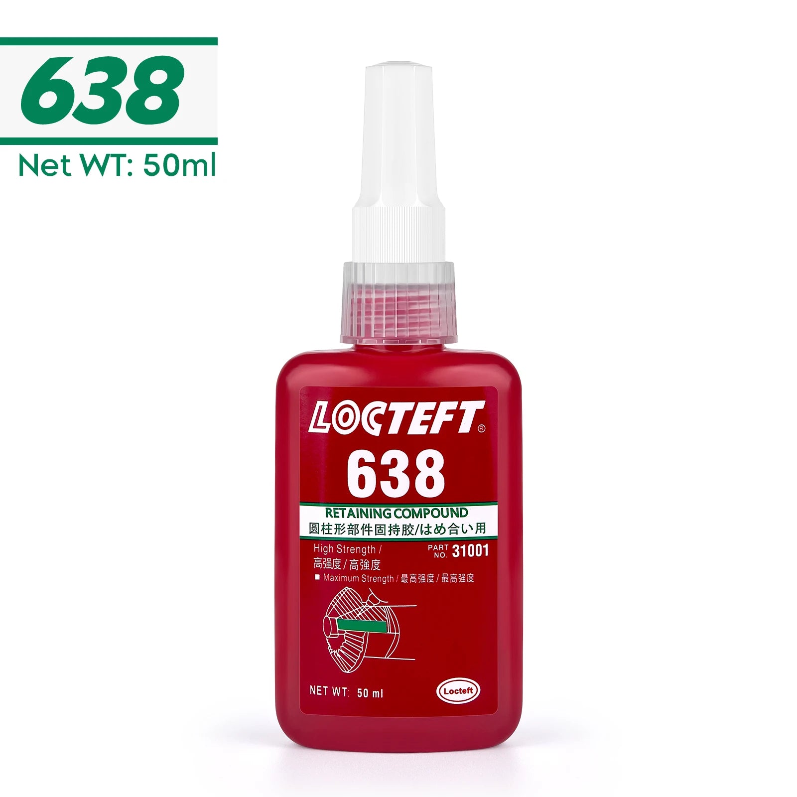 50ml Threadlocker 222 242 243 263 271 272 290 Screw Glue Quickly Cured Thread Locking Agent Anaerobic Adhesive Glue Anti-Loose