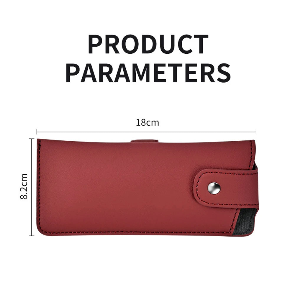leat Car Glasses Box Portable Car Sunglasses Holder Multi-functional Case Anti-Scratch Eyeglasses Protection Box Car Accessories