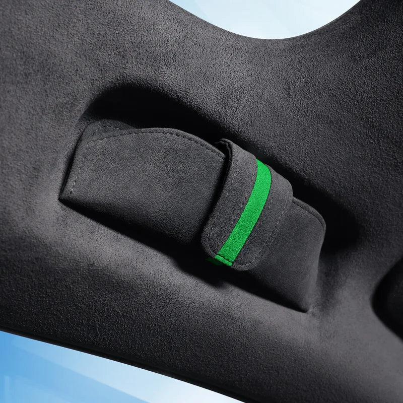 Alcantara Suede Magnetic attraction Car Glasses Case Storage Box Sunglasses Holder For ZEEKR 001