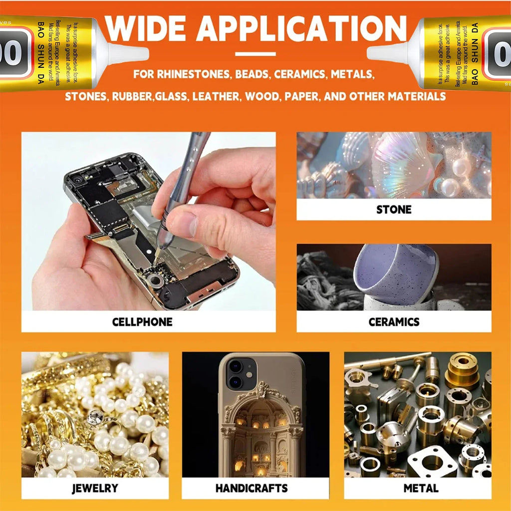 B7000+T7000 Adhesive Repair Kit For Mobile Phones, Jewellery, Displays, Back Covers & Waterproofing