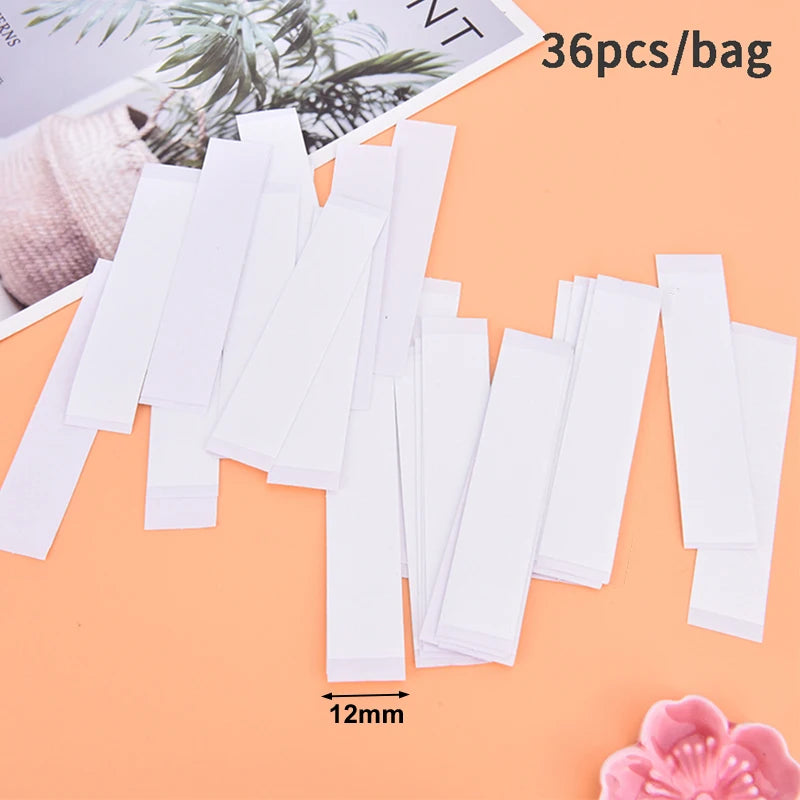 36PCS Transparent Clear Double Sided Tape for Clothing Dress Body Skin Anti-Exposure Adhesive Sticker Strips