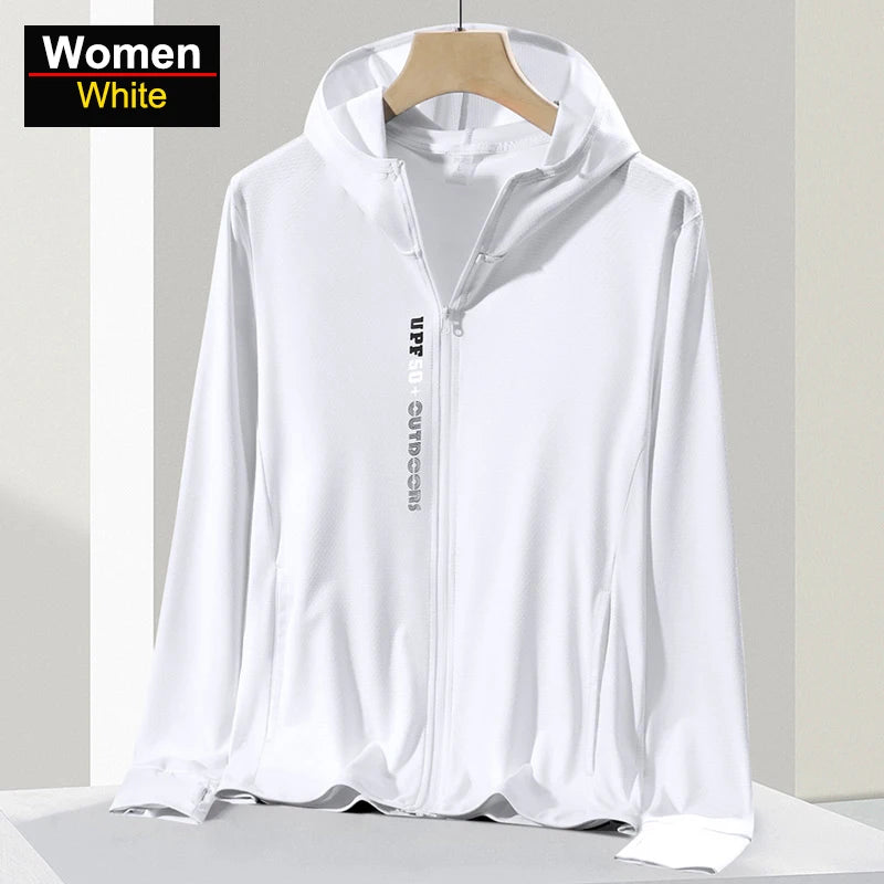 CHRLCK Women's Hiking Summer Jacket Women Camping Trekking Fishing Sun Protective Clothes Outdoor Sport Windbreaker Anti UV Coat