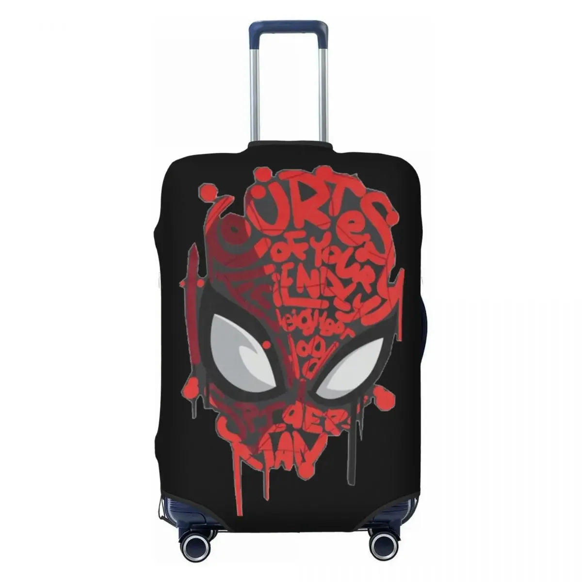 Durable Washable Suitcase Cover Spider Pattern High Elasticity Fits 18-32 Inch Luggage Dustproof For Air & Road Travel
