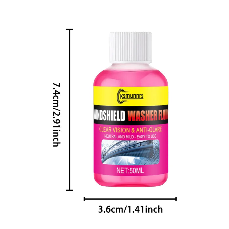 3pcs Concentrated Car Windshield Wiper Fluid Rain-Repellent Anti-Fog Solution for Smooth Glass Cleaning No Streaks