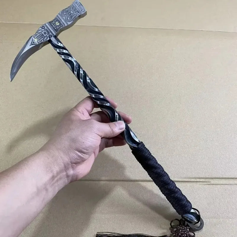 40cm Wild Boar Hammer Hand Forged Integrated Hammer Multifunctional Tool Camping Hand Hammer gardening tools and equipment