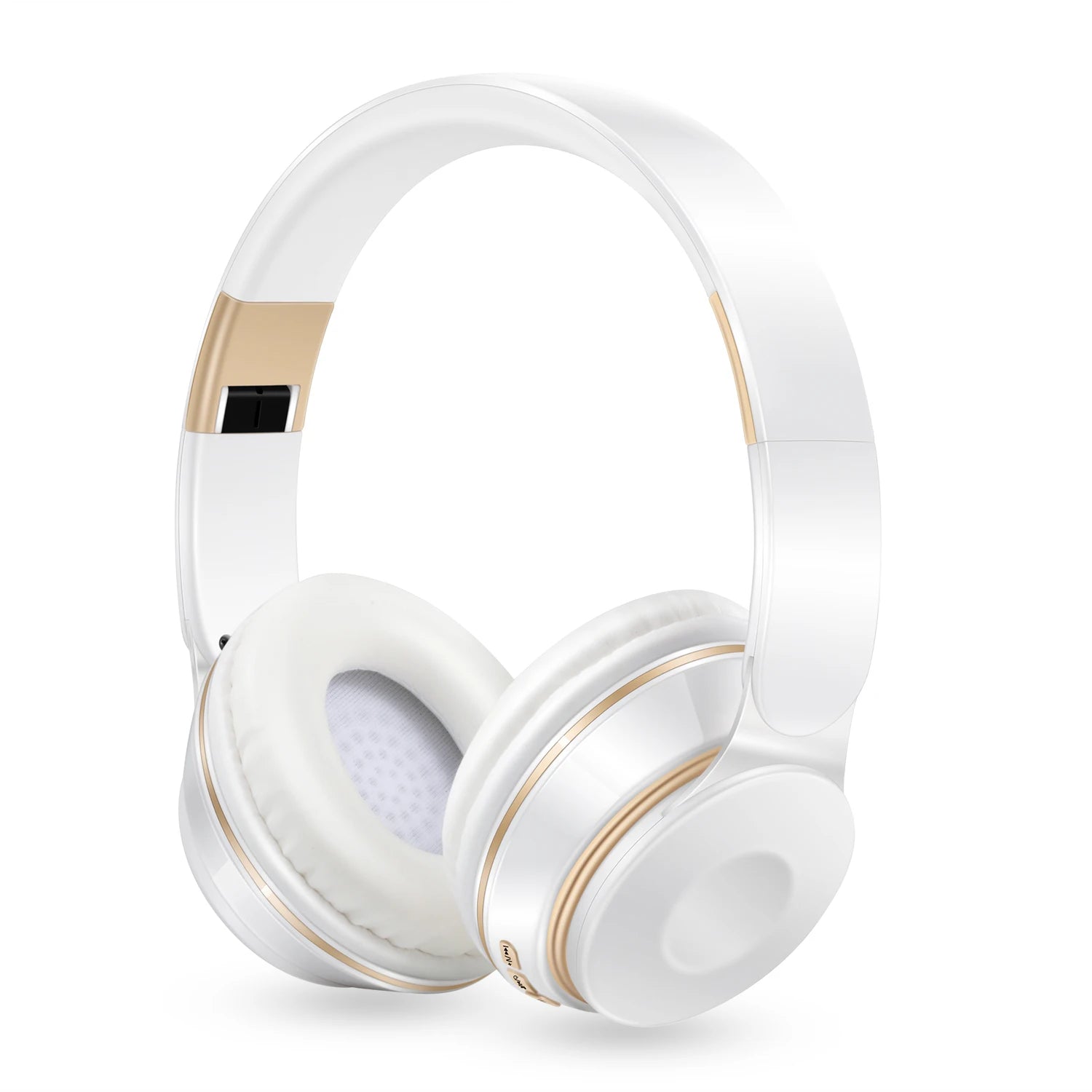 Earphones Wireless Bluetooth Headphones Stereo Headband with SD Card Slot And Mic for Android IOS Tablet - Student Gift