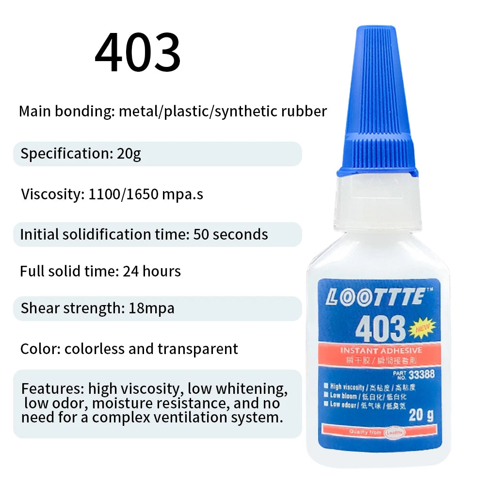 20ml Instant Adhesive Strong Glue Universal Multifunctional Fast Dry Glue for Resin Ceramic Metal Glass Home Instant Adhesive