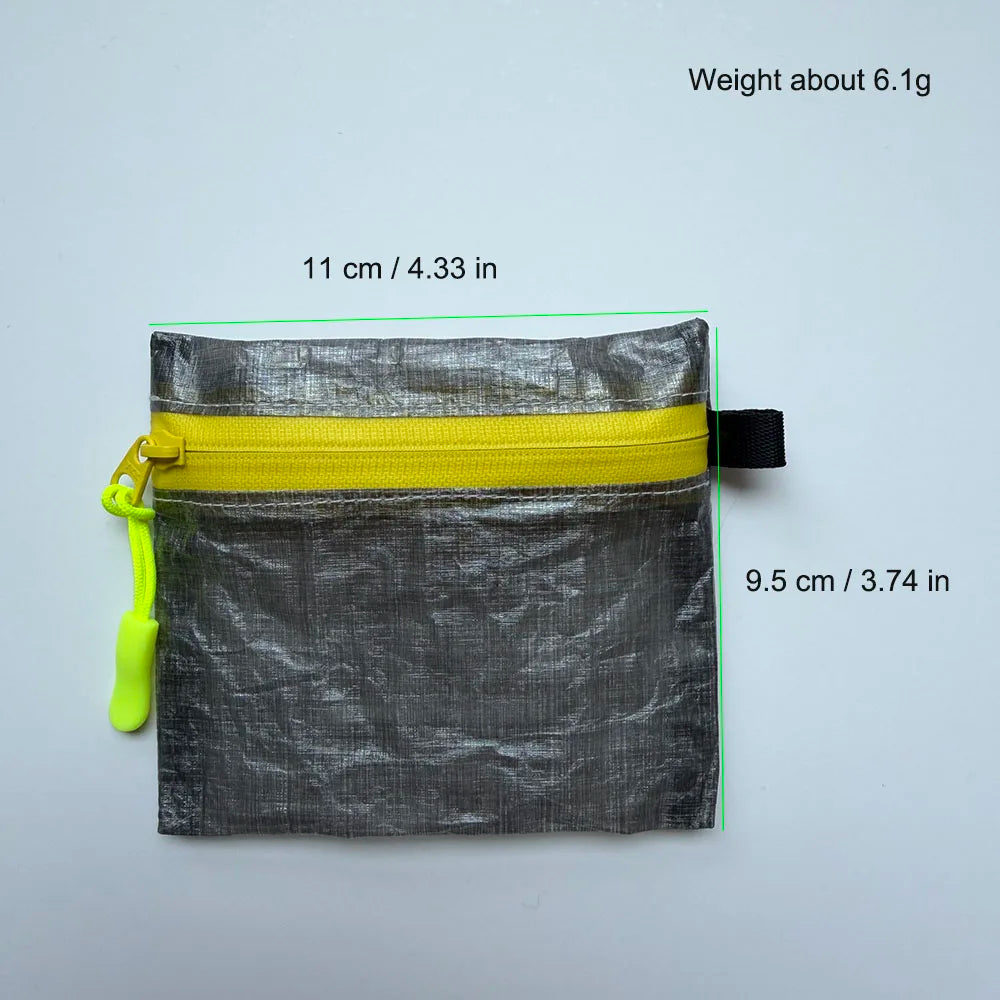 DCF Mini Storage Bag Ultralight YKK Zipper Pouch Coin Wallet Outdoor Camping Hiking Waterproof Orgainizer Sack For Earphone