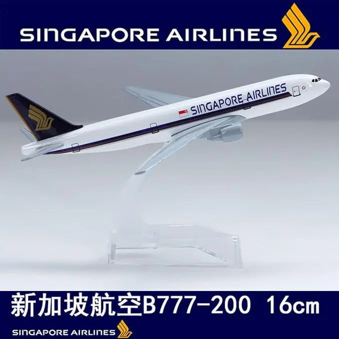 16CM 1/400 Diecast Alloy B777  Airplane Model Toy Plane Collected Gift Series Static aircraft model for Collectible Display
