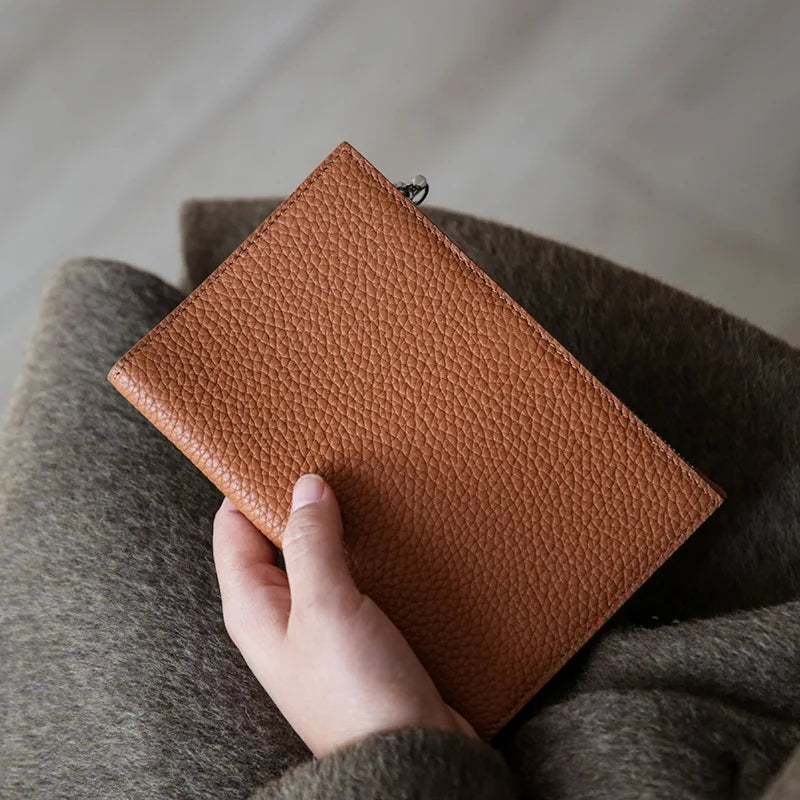 Leather Passport Holder Covers Case Waterproof Travel Credit Card Wallet Cute Passport Book for Women/Men Zipper Passport Cover