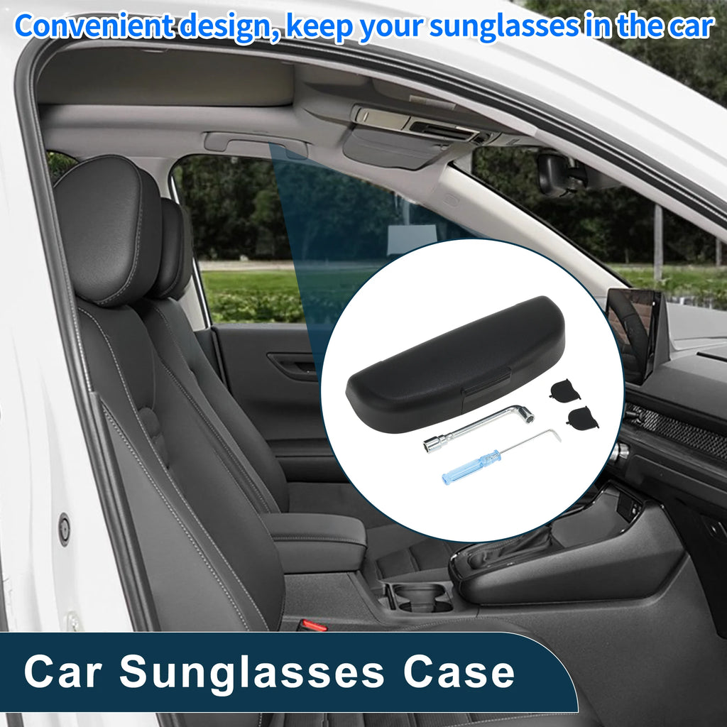 UXCELL Car Sunglasses Case for Mini Cooper F56 3-Door 2014-2018 ABS Black 1 Set