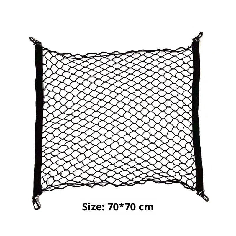 HOMEFISH Car Trunk Cargo Net Organizer Storage Luggage Net Universal Fit For Crossover Auto Trunk Storage Organizer