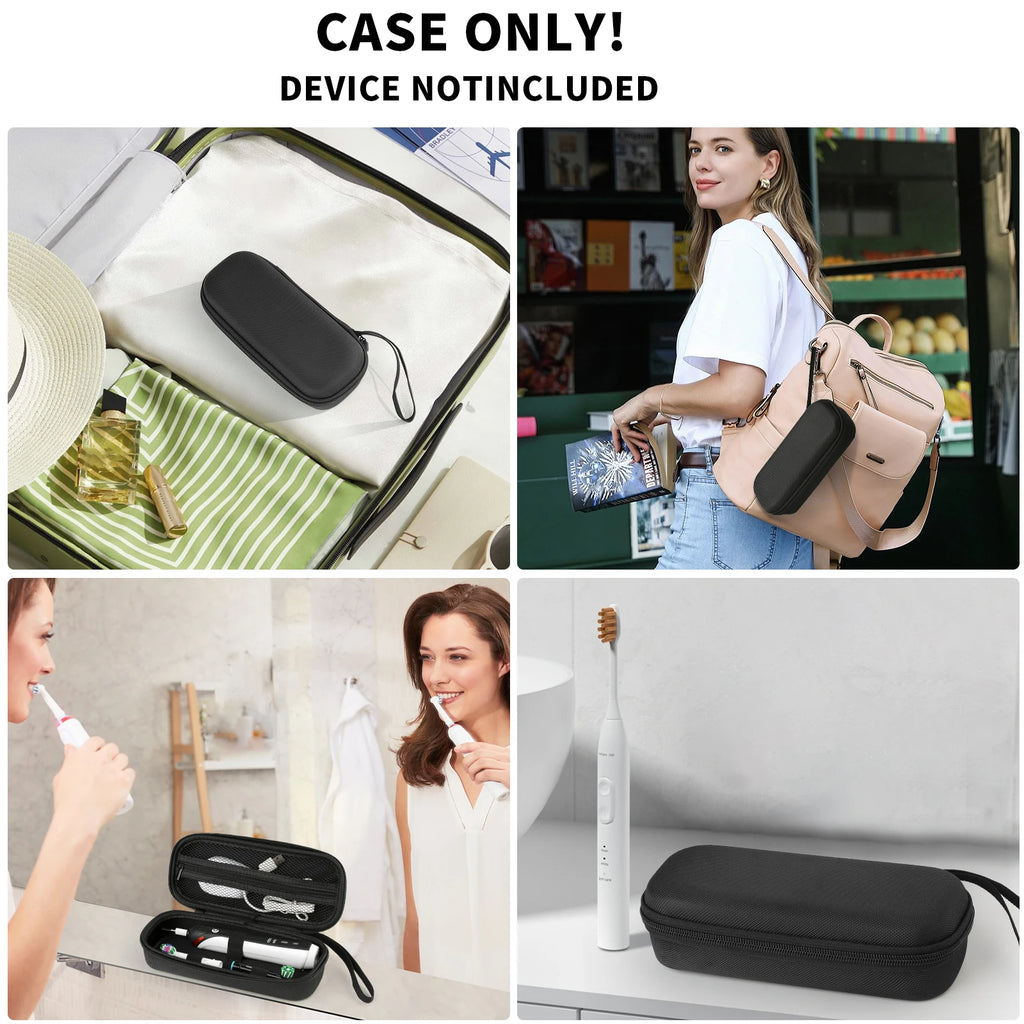 Toothbrush Travel Case for Oral-B Pro 1000, 2000, 3000, 3500, 1500/ for Philips Sonicare Protective Clean 4100 5100- only Bag