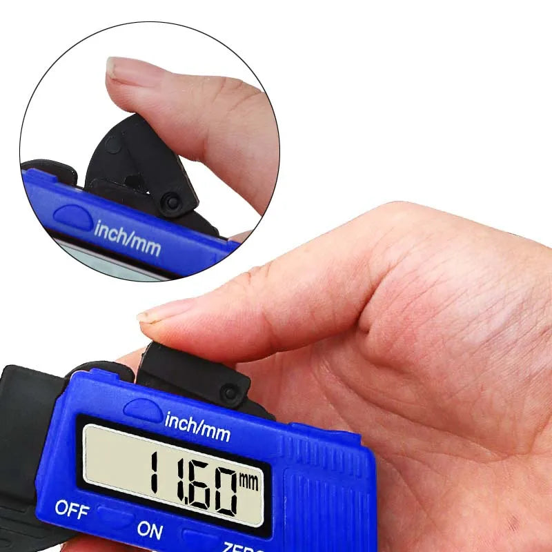 Digital Thickness Gauge 0-12.7mm Meter Tester Micrometer Electric Caliper Gauge Tool 0.01MM Precise Measurement