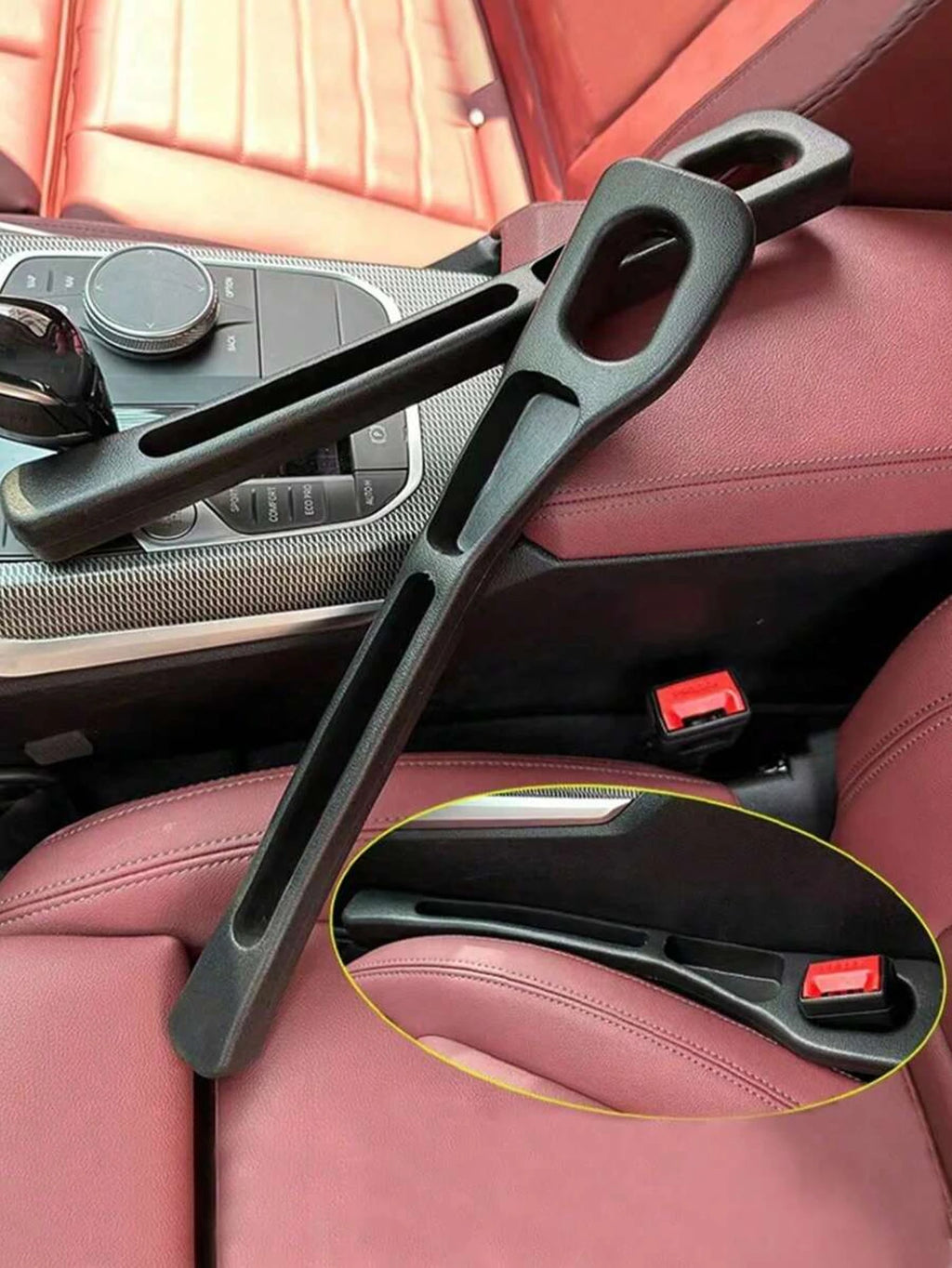 2pcs Car Seat Gap Filler, Dual Slot Design, Car Interior Accessories, Phone & Key Storage Box, Car Slot Pad, Seat Gap Fillers