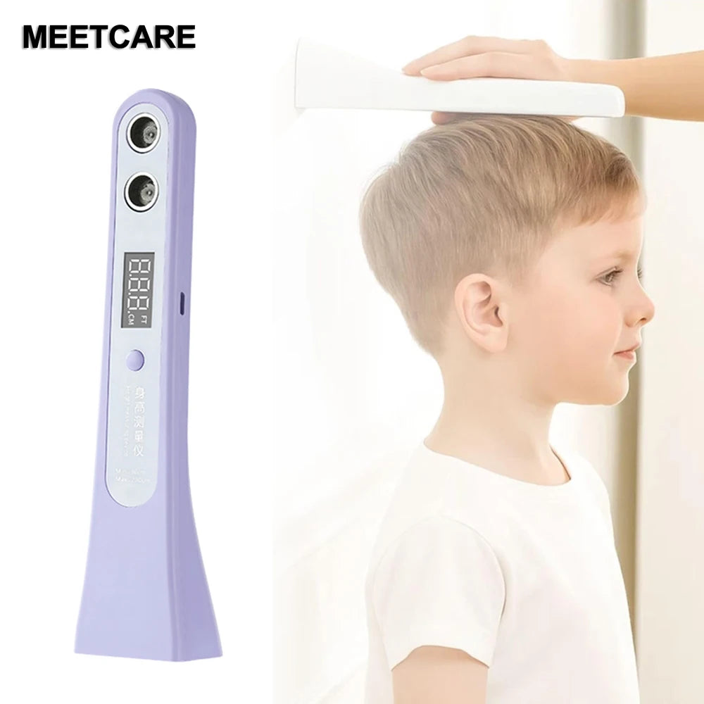 Ultrasonic Height Measurement Ruler LED Digital Accuracy Stadiometer Device Portable Height Measuring Tool for Adult Kids
