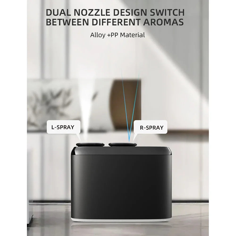Electric Smell For Home Dual Nozzle Aroma Diffuser Electric Smell Distributor Bluetooth Control Essential Oil Diffuser No Water