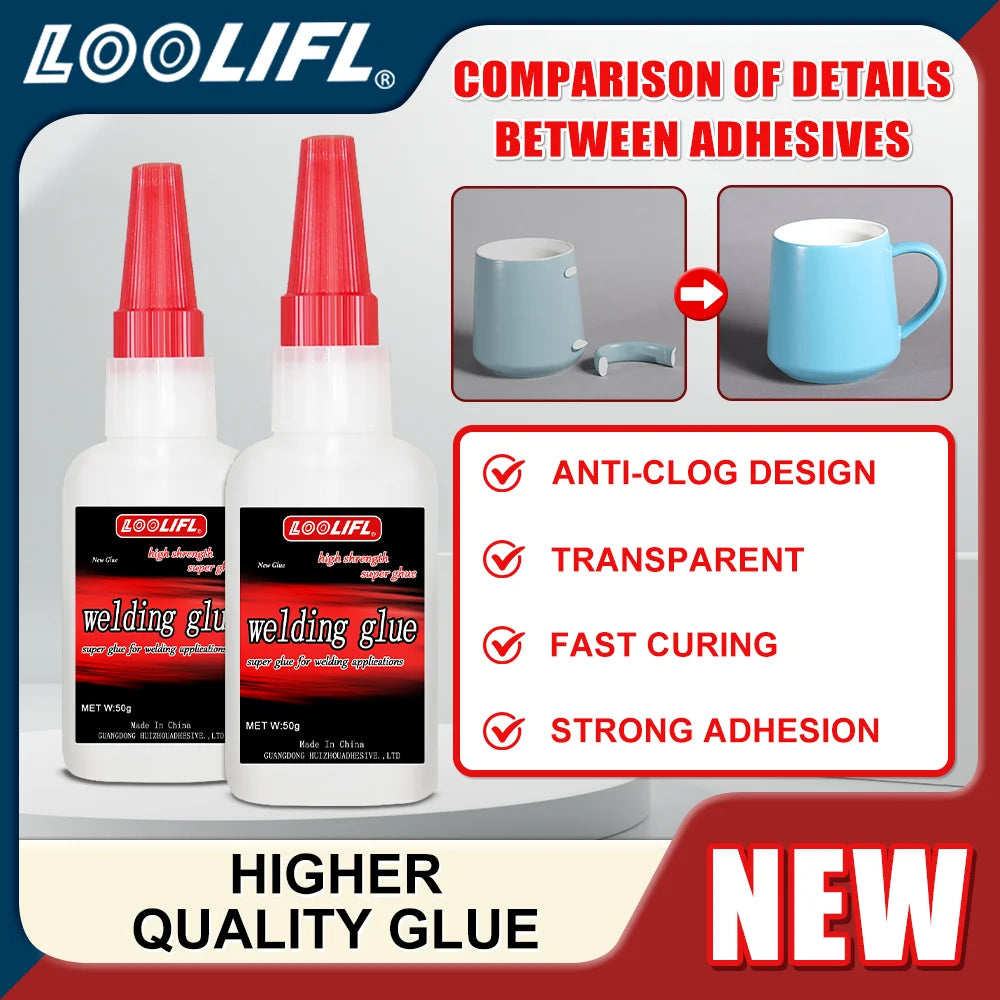 Welding High Strength Oily Glue Universal Super Glue Fast Dry Waterproof Strong Adhesive for Metal Plastic Wood Ceramic Glass