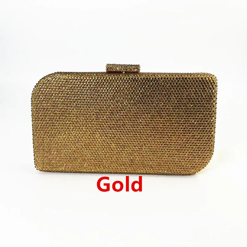 Makeup Rhinestone Wedding Dinner Bag Crystal Hot Diamond Women's Shoulder Evening Bag