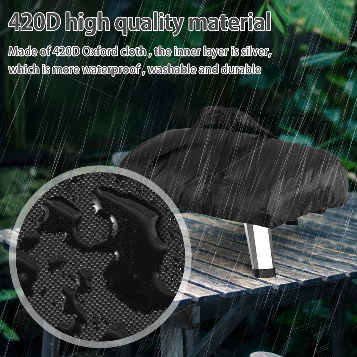 BBQ Grill Dust Bag Pizza Oven Cover Bakingware Storage Bag for Home Kitchen Outdoor Camping Picnic Oxford Fabric Waterproof Case