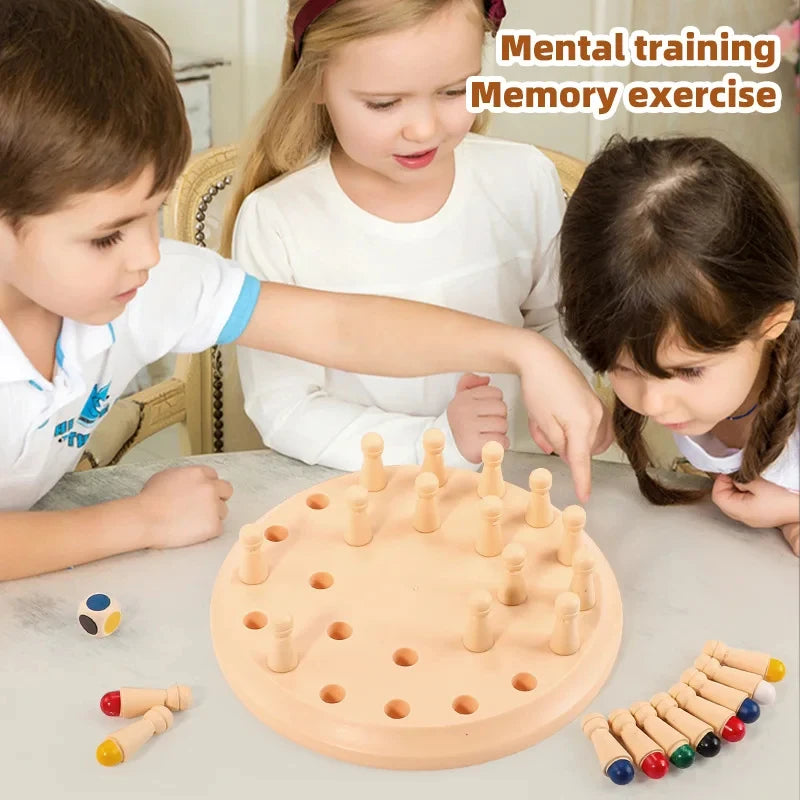 Memory Chess Game, Kids Early Educational Toy, Parent-Child Desktop Board Game for Boys Girls Kindergarten Learning
