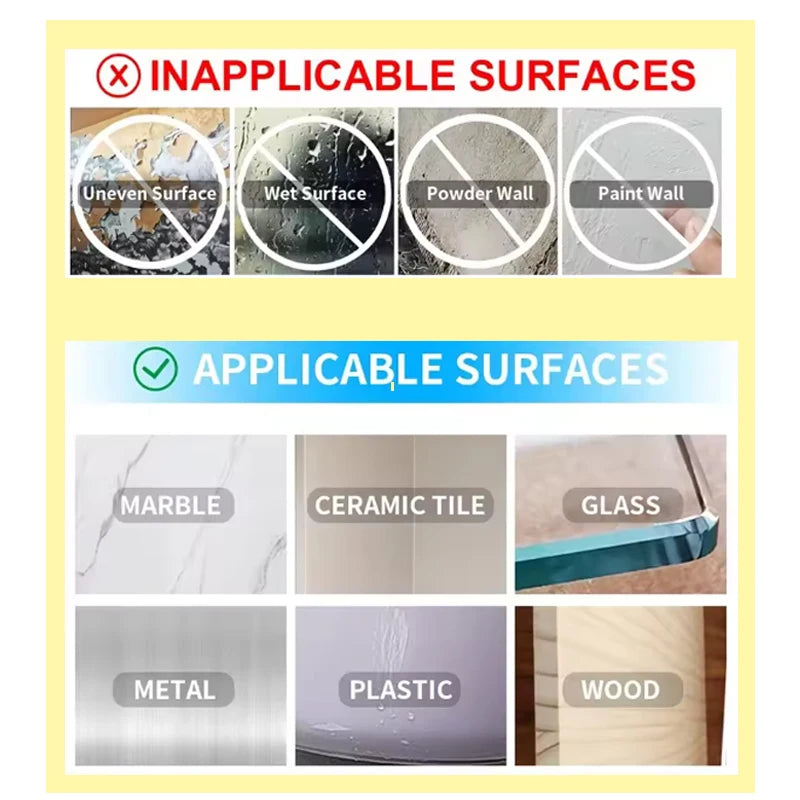 Transparent Double Sided Adhesive Tape Nano Gel Pads Super Strong Heavy Duty Washable Sticky Patch for Wall Hanging And Mounting