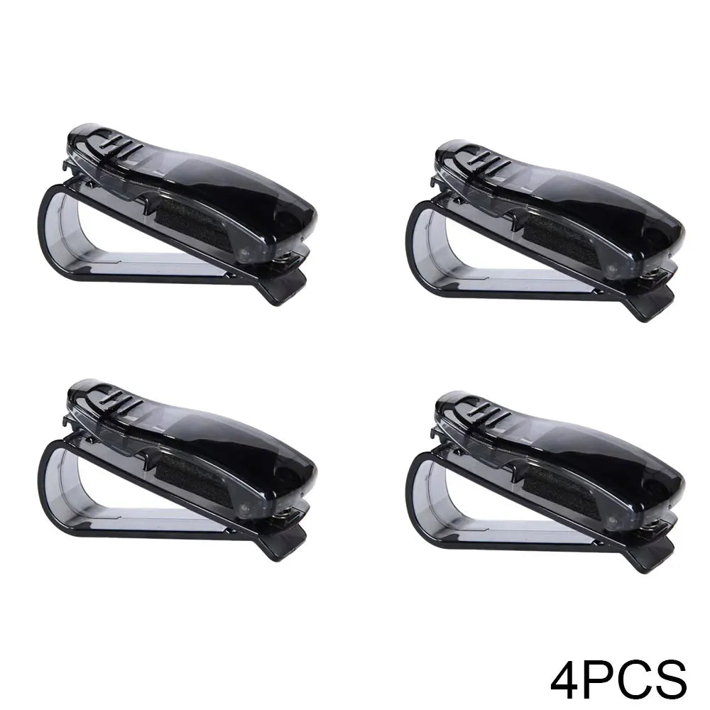 Multi-Function Car Sun Visor Sunglasses Clip Universal Auto Eyeglasses Holder Ticket Card Storage Clip New Car Interior Accessor