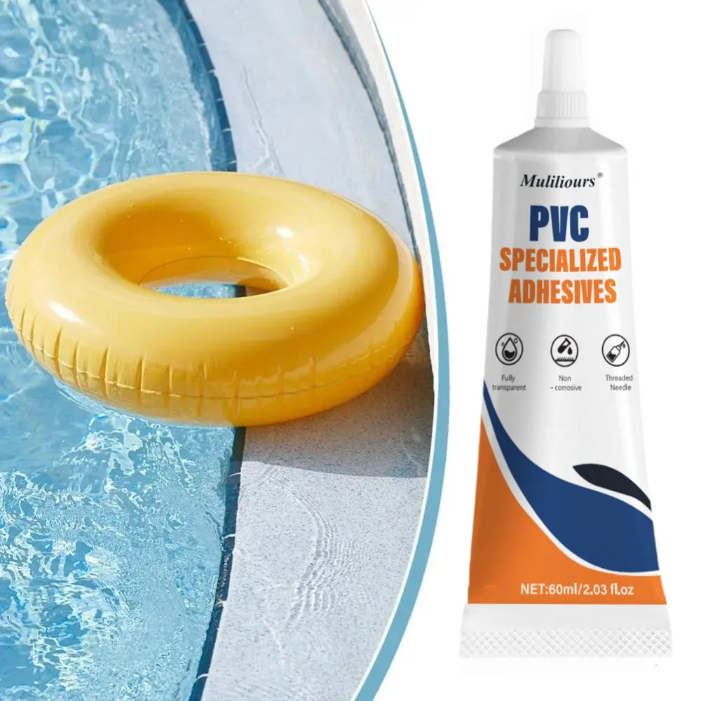 PVC Pipe Repair Adhesive Inflatable Boat Repair Glue Paddle Board Kayak Tube Repair Glue, Plastic Adhesive Super Glue Strong