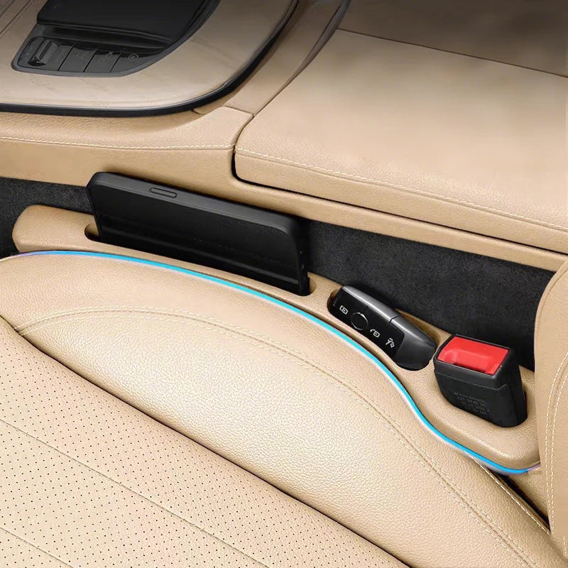For BMW 3 Series E36 E46 M3 E90 E91 Sedan Touring 2PCS Universal Car Seat Leak Proof Strips Gap Side Seam Storage Accessories