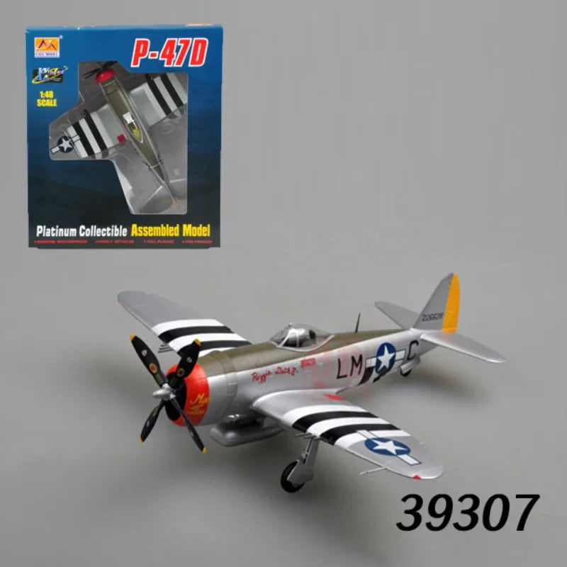 Easymodel 1/72 Scale Finished Military Aircraft Model Fighter Helicopter WWII and Modern Propeller Plane for Collection Display