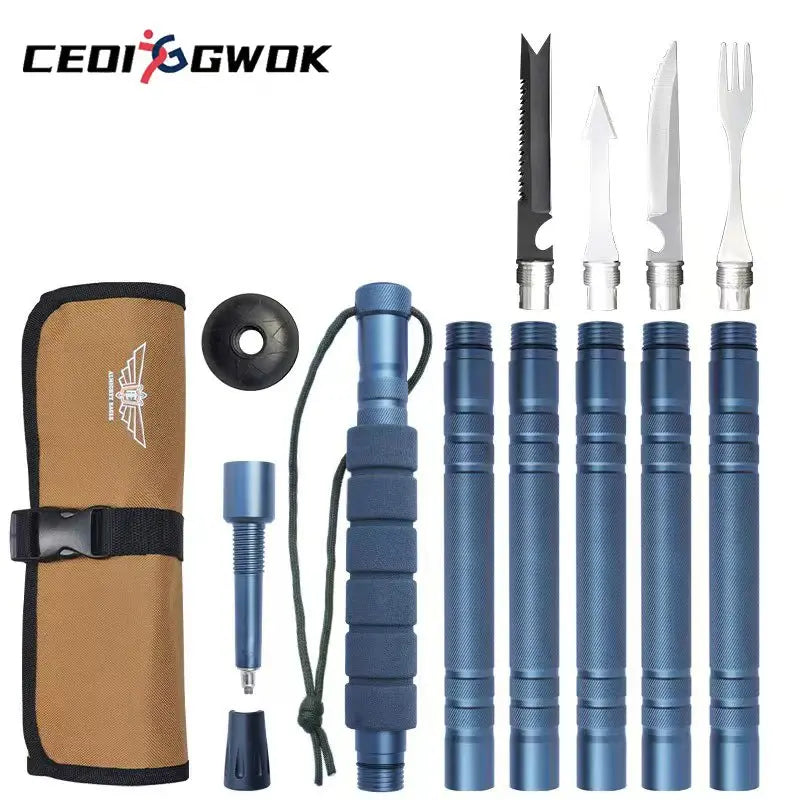 CEOI GWOK New Durable Lightweight Trekking Poles Adjustable Walking Sticks for Outdoor Hiking Camping Walking Sticks