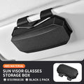 1PC Luxury Car Glasses Case Interior Scratch Resistant Material Inside Vehicle Sunglasses Storage Box Clip Sun Visor Accessorie