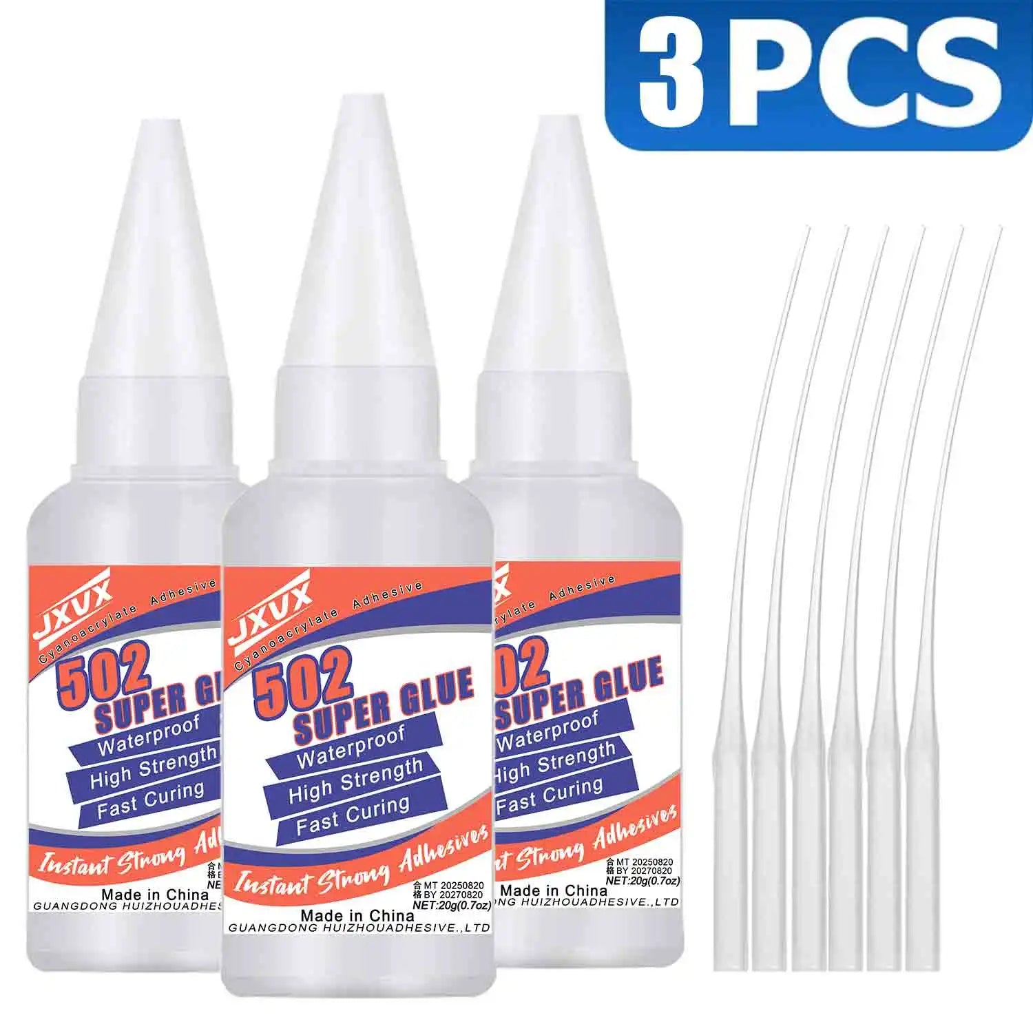 502 Liquid Super Glue for Metal, 20g Clear Instant Thick CA Glue for Stainless Steel Aluminum DIY Crafts and Repairs, Fast Drying High Strength All Purpose Permanent Professional Cyanoacrylate Adhesives.