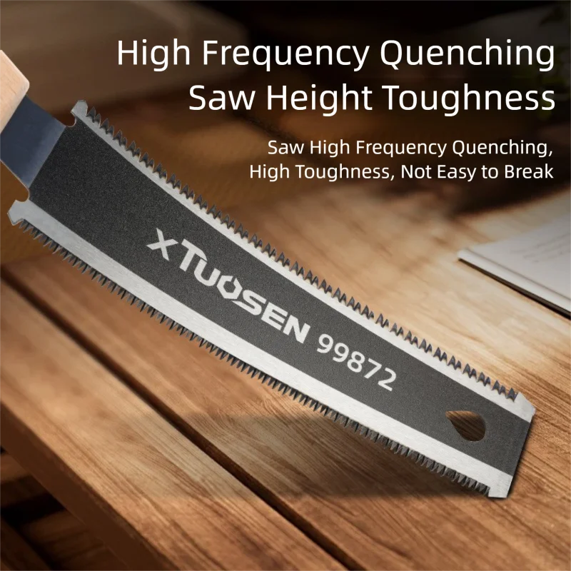 Hand Saw 6-inch Double-sided Saw Flexible Blade for Flush Cutting Household Woodworking Tools Fine Tooth Precision Flat Saws
