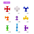 Suction Cup Building Blocks Soft Throw Darts Set for Kids A Fun Parent Child Interactive Game Educational Construction Toys