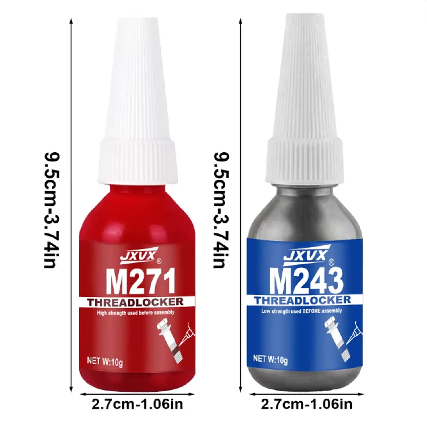 Anaerobic Epoxy Adhesive Blue 243 Medium Strength Red 271 Thread locking adhesive high strength,Industrial Thread Sealant Impact