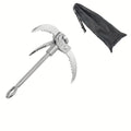Grappling Hook Folding Claw Multifunctional Stainless Steel Hook for Outdoor Survival   Three paws/  Four paws