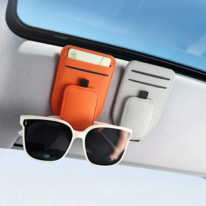 High-Quality Car Eyeglass Clip, Multi-Functional Car Sun Visor Card Holder, In-Car Eyewear Storage Rack, Fashion Glasses Clip