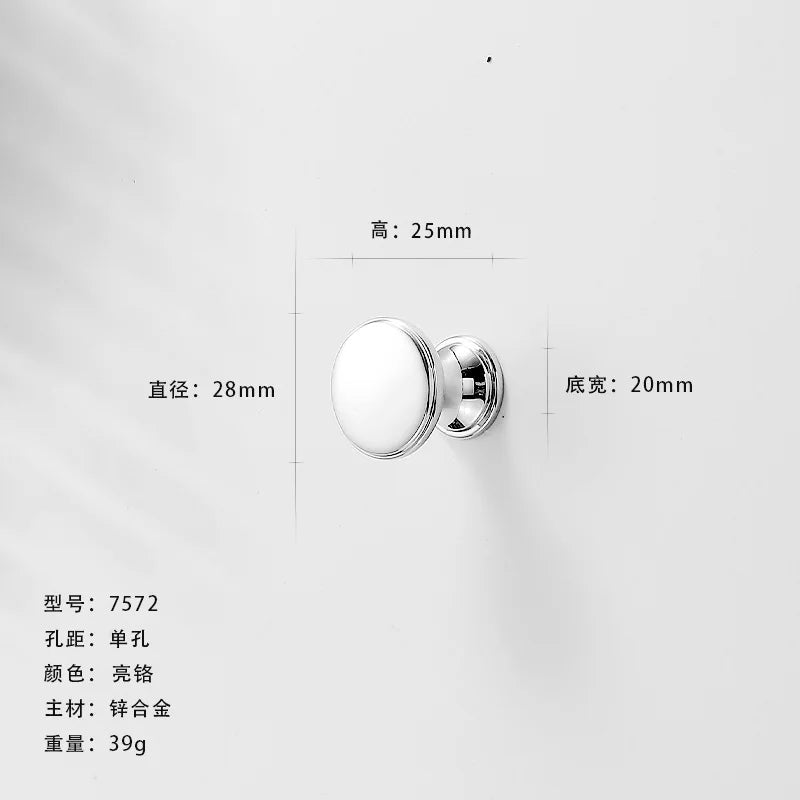 Bright Chrome Silver Wardrobe Door Handle Modern Minimalist Zinc-Alloy Pull for Cabinet Shoe Cabinet  Drawer Furniture Hardware