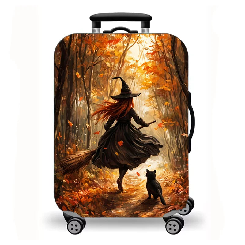 Luggage Cover, Anime Fantasy Cosmic Art Print Stretch Suitcase Protector for Travel, Sci-Fi Character Design