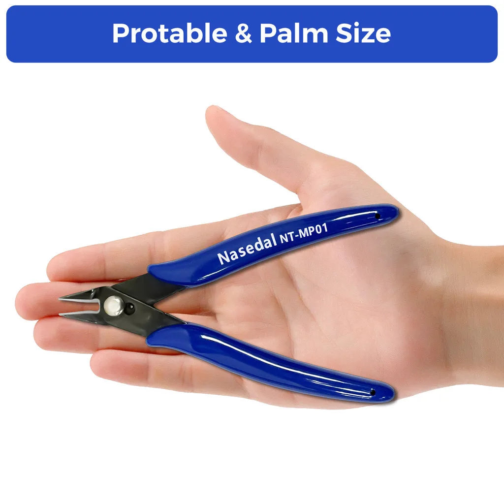 Nasedal Diagonal Pliers Wire Cable Cutters Carbon High Manganese Steel Flush Side Snips for Electrical Electronics Jewelry Tools