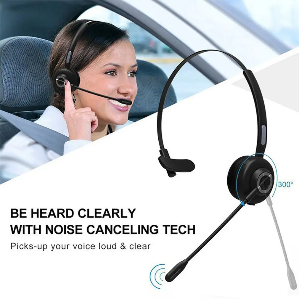 Hot Wireless Telephone Headset With Microphone Bluetooth Headphone for Office Call Center Handsfree Noise Reduction Earphones