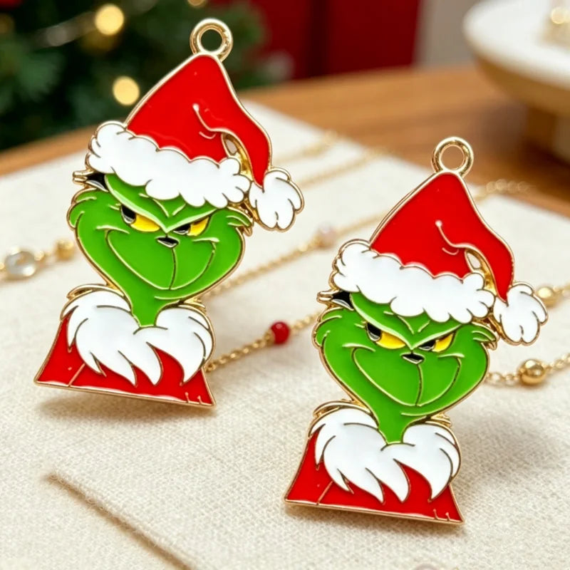 10pcs Christmas Cute Cartoon Bag Phone Chain Pendant Bracelet Necklace DIY Handmade Accessories