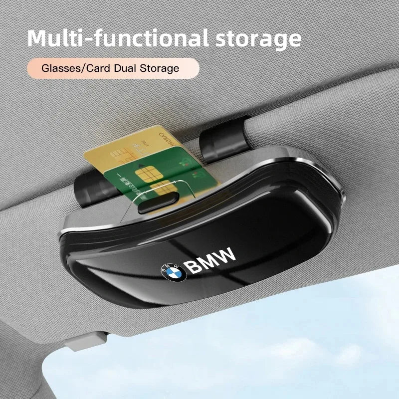 Car Visor Glasses Box Auto Sunglasses Storage Case Accessories For BMW G80 G06 G07 G42 G14 G15 G16 F82 F20 F21 F83 M2 / Stickers