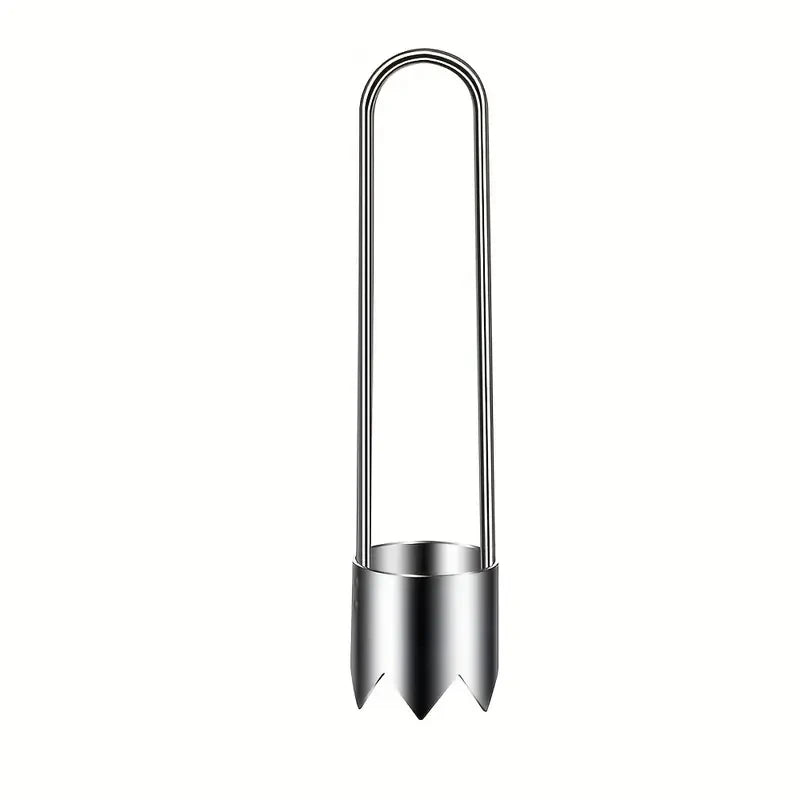 Stainless Steel Fruit Vegetable Corer, Efficient Core Remover Tool for Apple Pepper Tomato Cucumber, Easy Home Kitchen Gadget