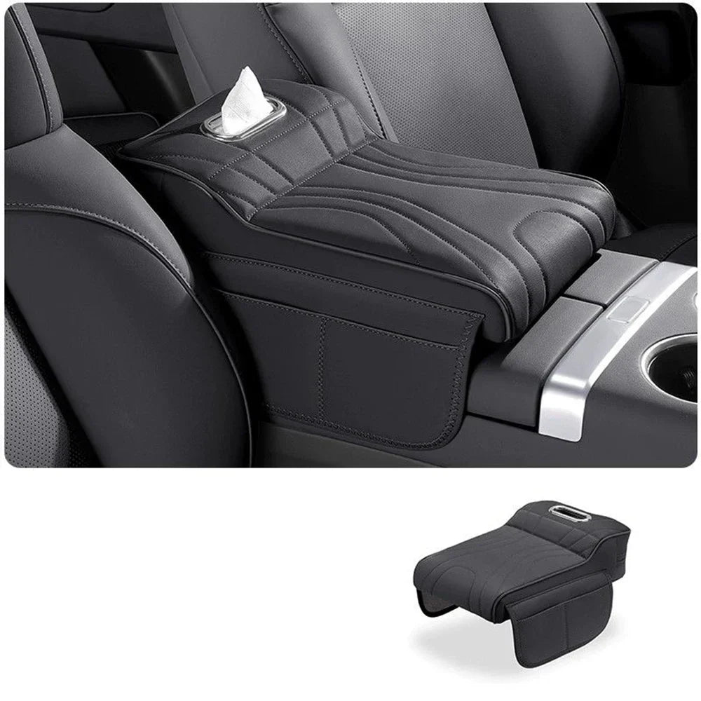 Car Armrest Pad For Toyota Land Cruiser Prado LC250 2024 2025 Car Box Height Increase Protective Cover Storage Bag Auto Styling
