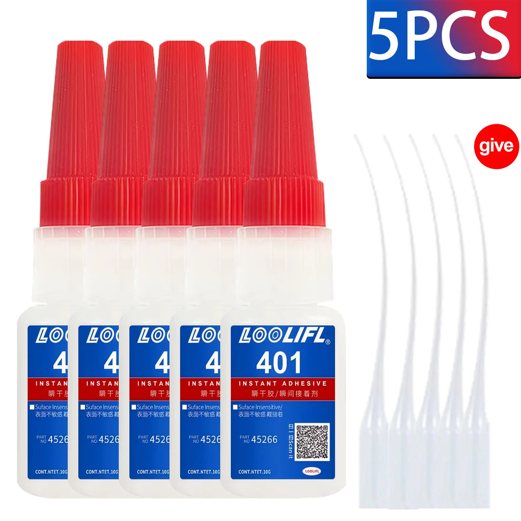 1-10PCS Super Glue Super Strong Adhesive, Suitable for Instant Transparent Adhesive of Plastics, Metals, Wood, Crafts, Glass Cer